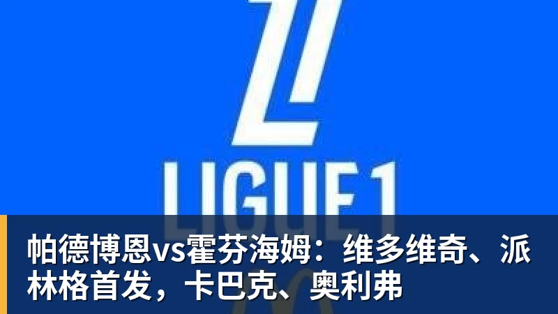 帕德博恩vs霍芬海姆：维多维奇、派林格首发，卡巴克、奥利弗